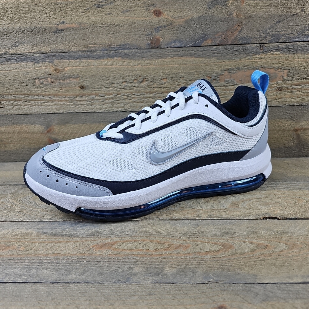 Nike Air Max AP Men's Shoes Sneakers White/ Wolf Grey- Obsidian - Picture 3 of 12